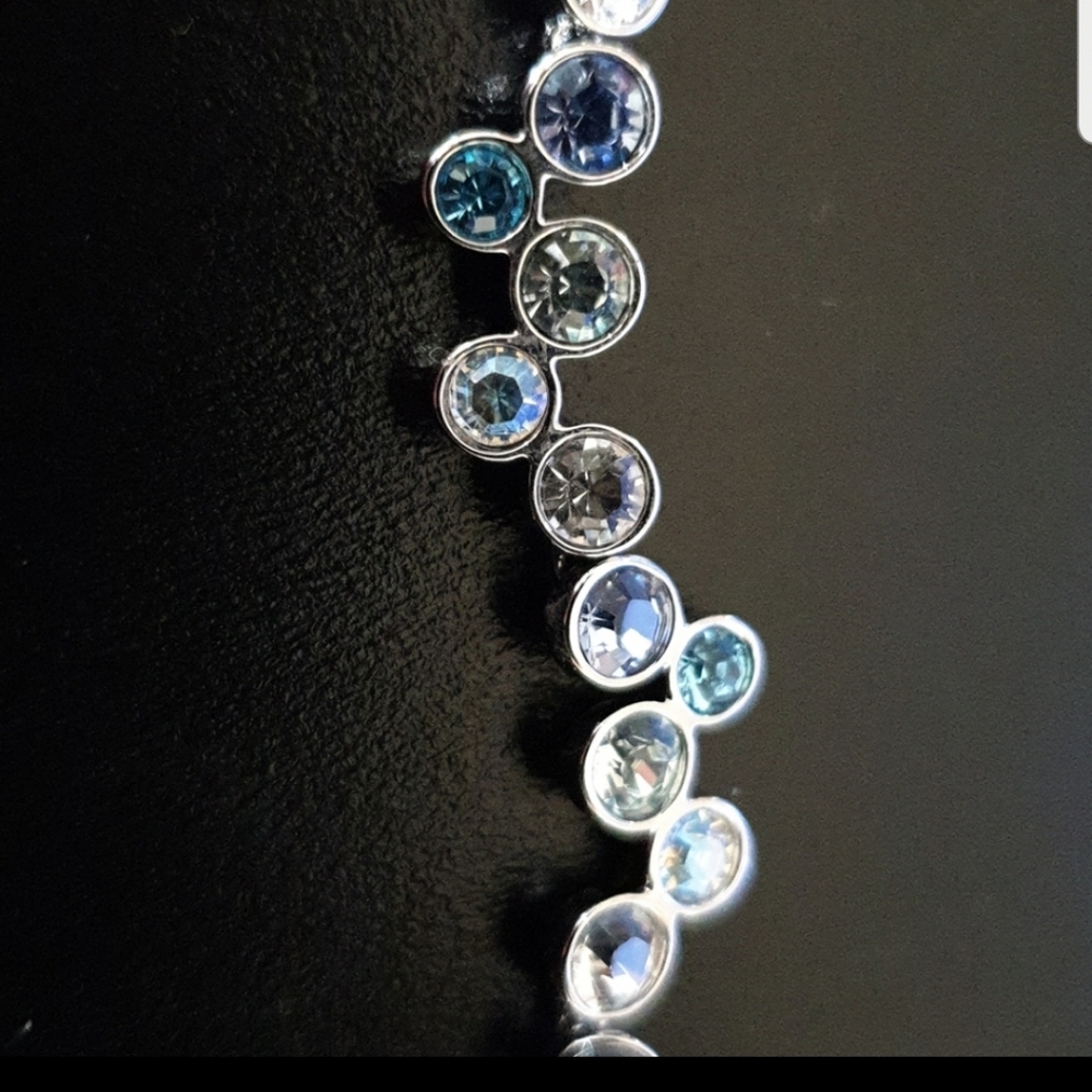 Swarovsky Fidelity Blue and Clear Bracelet - Picture 3 of 5